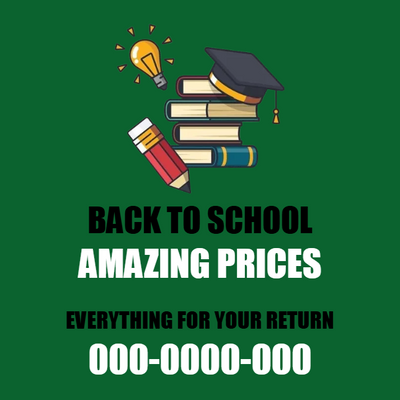 Custom Business Cards Multiple Sizes Back To School
