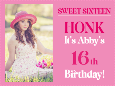 Custom Outdoor Yard Signs Multiple Sizes Sweet Sixteen