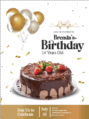 Custom Outdoor Yard Signs Multiple Sizes Brenda's 14th Birthday