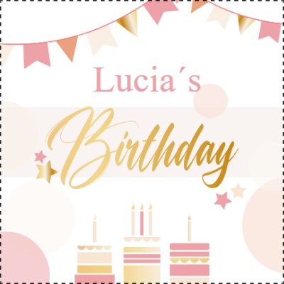 Custom Outdoor Yard Signs Multiple Sizes Lucia's Birthday