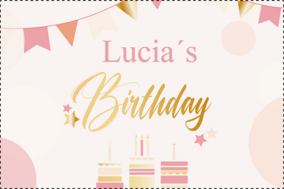 Custom Outdoor Yard Signs Multiple Sizes Lucia's Birthday
