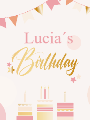 Custom Outdoor Yard Signs Multiple Sizes Lucia's Birthday