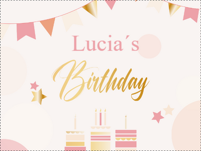 Custom Outdoor Yard Signs Multiple Sizes Lucia's Birthday
