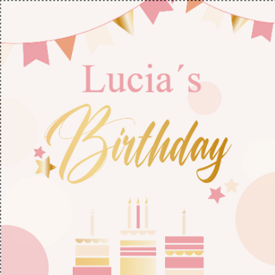 Custom Outdoor Yard Signs Multiple Sizes Lucia's Birthday