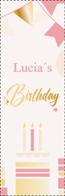 Custom Outdoor Yard Signs Multiple Sizes Lucia's Birthday