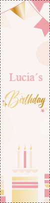 Custom Outdoor Yard Signs Multiple Sizes Lucia's Birthday