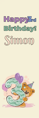 Custom Outdoor Yard Signs Multiple Sizes Simon's 3rd Birthday