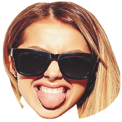 Custom Big Head Cutouts Multiple Sizes Party Girl