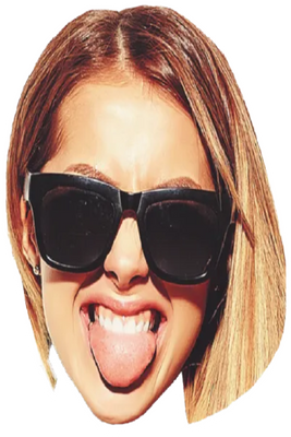 Custom Big Head Cutouts Multiple Sizes Party Girl