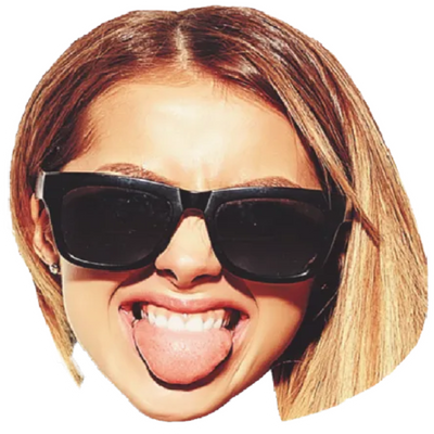 Custom Big Head Cutouts Multiple Sizes Party Girl