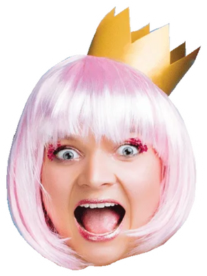 Custom Big Head Cutouts Multiple Sizes Pink Star Crown