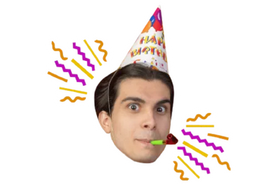 Custom Big Head Cutouts Multiple Sizes Birthday Party Hat