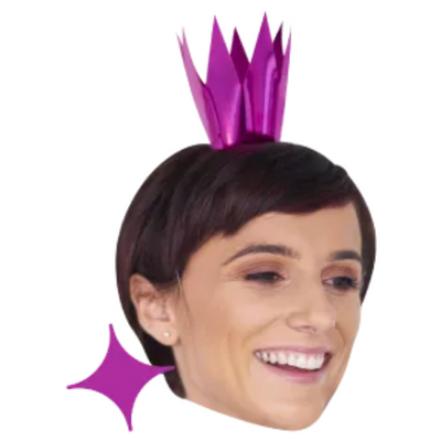 Custom Big Head Cutouts Multiple Sizes Party Purple Crown
