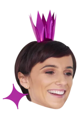 Custom Big Head Cutouts Multiple Sizes Party Purple Crown