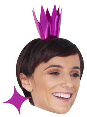 Custom Big Head Cutouts Multiple Sizes Party Purple Crown