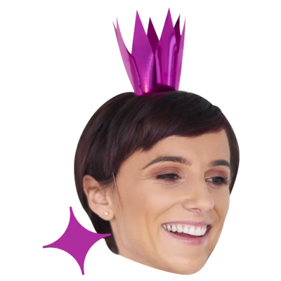 Custom Big Head Cutouts Multiple Sizes Party Purple Crown