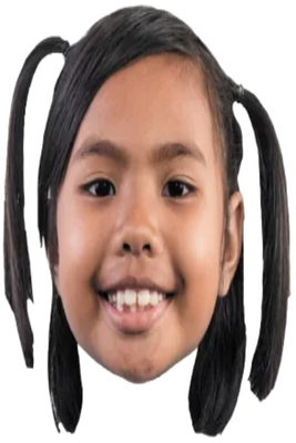 Custom Big Head Cutouts Multiple Sizes Smiling Girl