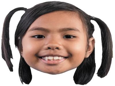 Custom Big Head Cutouts Multiple Sizes Smiling Girl