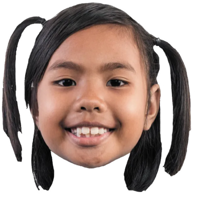 Custom Big Head Cutouts Multiple Sizes Smiling Girl