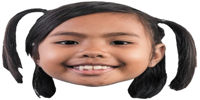 Custom Big Head Cutouts Multiple Sizes Smiling Girl