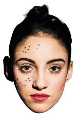 Custom Big Head Cutouts Multiple Sizes Glitter face