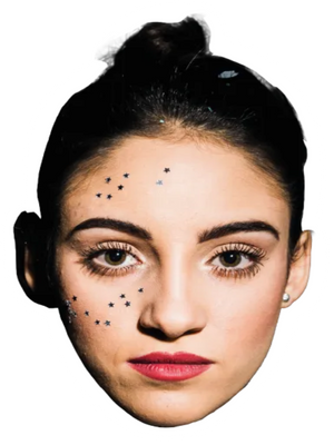 Custom Big Head Cutouts Multiple Sizes Glitter face
