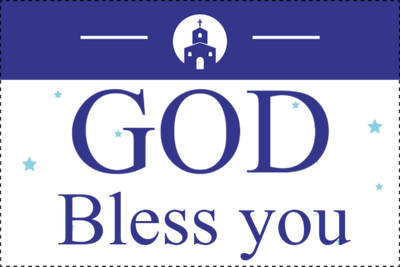 Custom Outdoor Yard Signs Multiple Sizes God Bless You