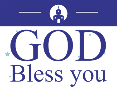 Custom Outdoor Yard Signs Multiple Sizes God Bless You