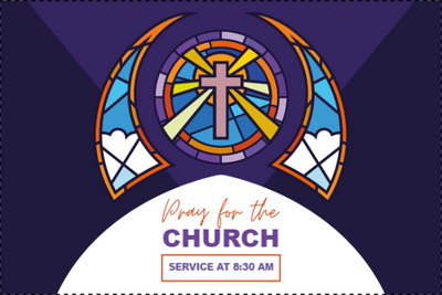 Custom Outdoor Yard Signs Multiple Sizes Pray for the Church