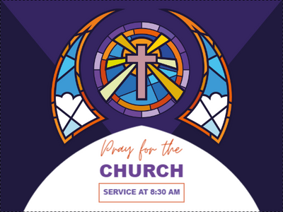Custom Outdoor Yard Signs Multiple Sizes Pray for the Church