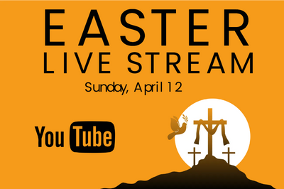 Custom Outdoor Yard Signs Multiple Sizes Easter Live Stream