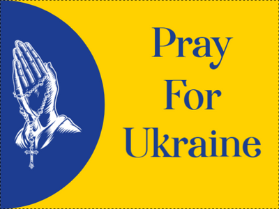 Custom Outdoor Yard Signs Multiple Sizes Pray For Ukraine