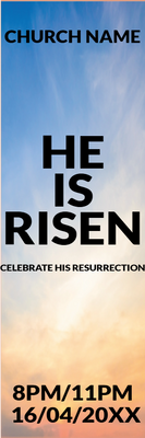 Custom Outdoor Yard Signs Multiple Sizes He Is Risen