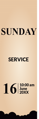 Custom Outdoor Yard Signs Multiple Sizes Sunday Service