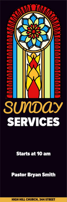 Custom Outdoor Yard Signs Multiple Sizes Sunday Services