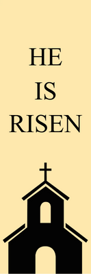 Custom Outdoor Yard Signs Multiple Sizes He Is Risen
