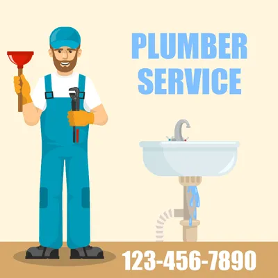 Custom Outdoor Yard Signs Multiple Sizes Plumber Service