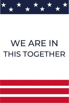 Custom Outdoor Yard Signs Multiple Sizes We Are In This Together