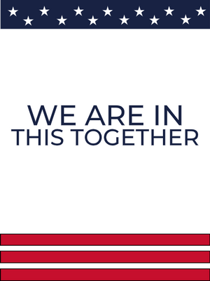 Custom Outdoor Yard Signs Multiple Sizes We Are In This Together
