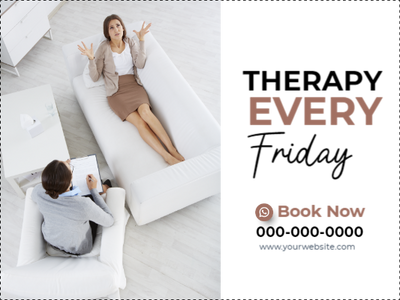 Custom Outdoor Yard Signs Multiple Sizes Therapy Every Friday