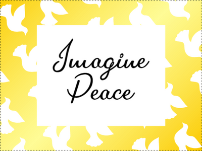 Custom Outdoor Yard Signs Multiple Sizes Imagine Peace