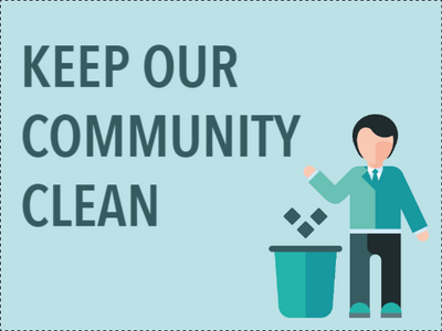 Custom Outdoor Yard Signs Multiple Sizes Keep Community Clean