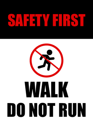 Custom Outdoor Yard Signs Multiple Sizes Safety First