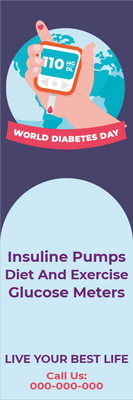 Custom Outdoor Yard Signs Multiple Sizes World Diabetes Day