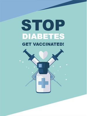 Custom Outdoor Yard Signs Multiple Sizes Stop Diabetes Get Vaccinated