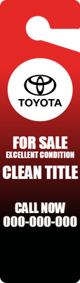 Custom Door Hangers For Excellent Condition