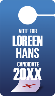 Custom Door Hangers Vote For