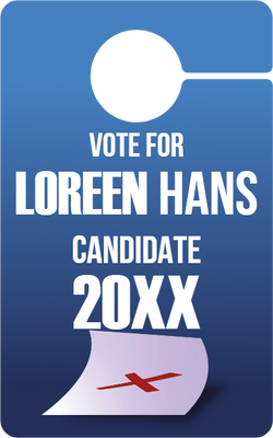Custom Door Hangers Vote For