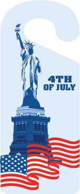 Custom Door Hangers for 4th of July