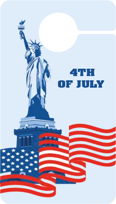 Custom Door Hangers for 4th of July